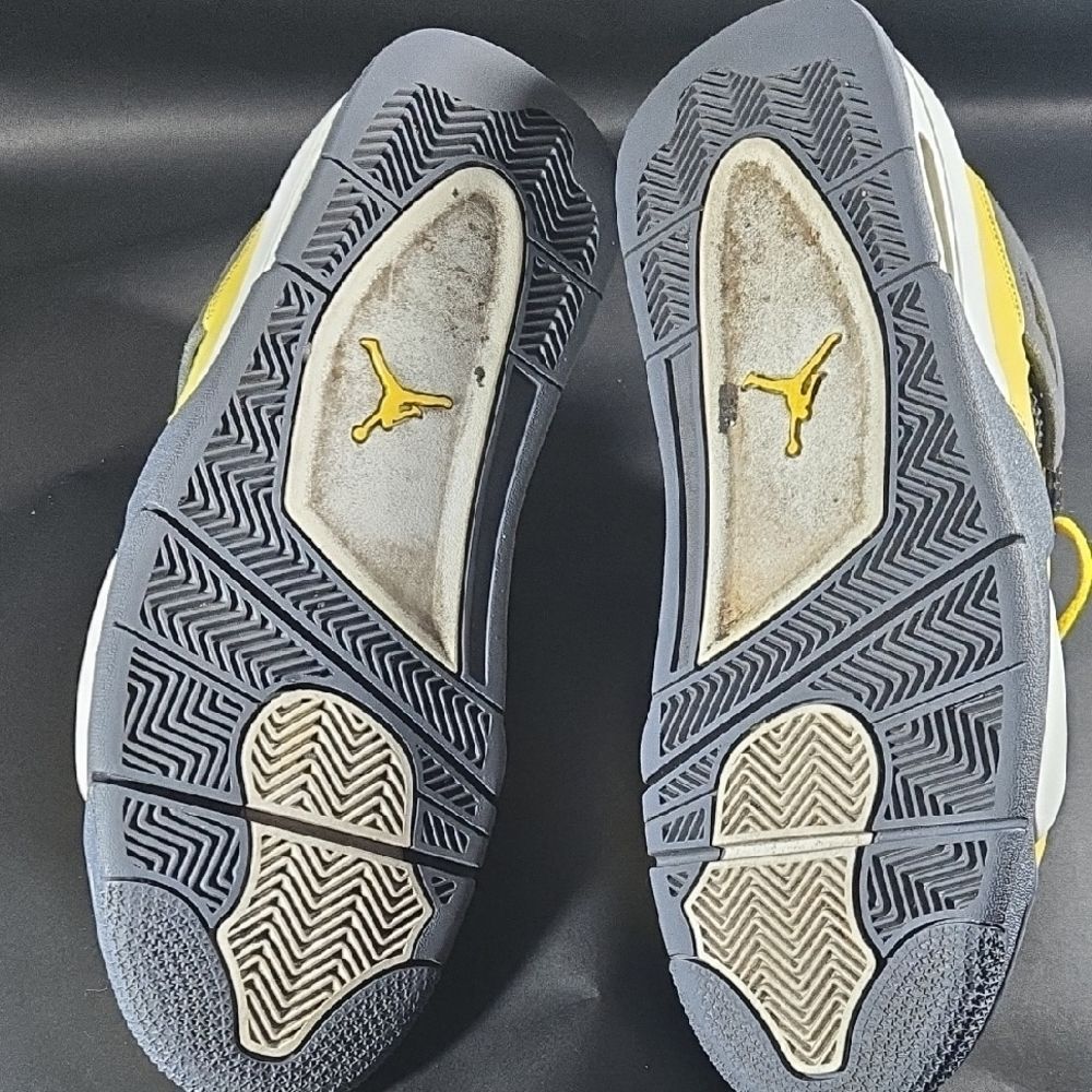 Air Jordan 4 Retro Lightning Yellow Mens Sz 11 - Picture 8 of 8